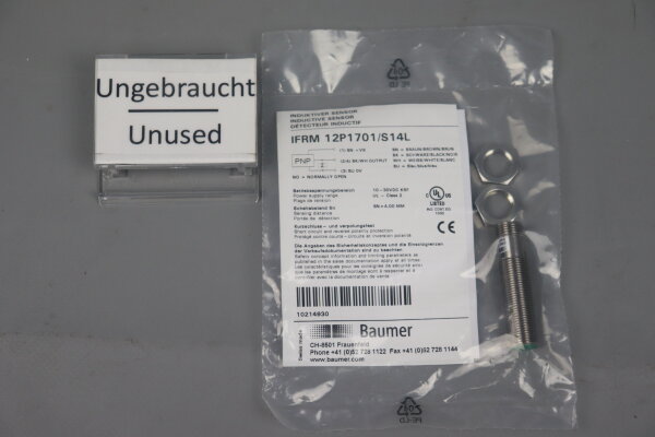 Baumer IFRM 12P1701/S14L Induktive Sensor Unused OVP