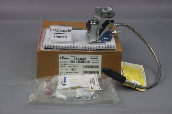 Nordson BCS-SLBS-STD pneumatische Heißklebepistole 8503686 240V 150W Unused OVP