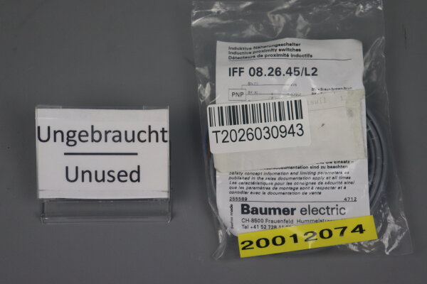 Baumer IFF 08.26.42/L2 Induktiver näherungssensor Unused OVP