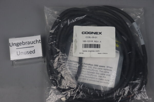 Cognex CCBL-05-01 Stromversorgungskabel 185-1231R REV A Unused OVP