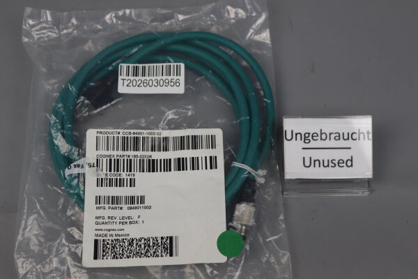 Cognex CCB-84901-1002-02 Industrial Ethernet Cable Unused OVP