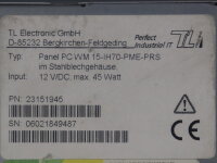 TL Electronic Panel PC WM 15-IH70-PME-PRS 23151945 12VDC 45W Used