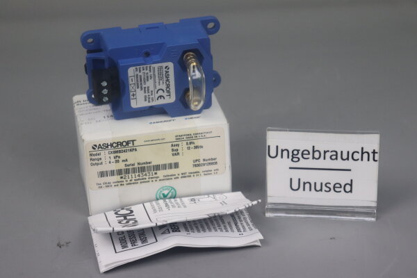 Ashcroft CX8MB2421KPA Differential Transmitter 12-36VDC 1kPa Unused OVP