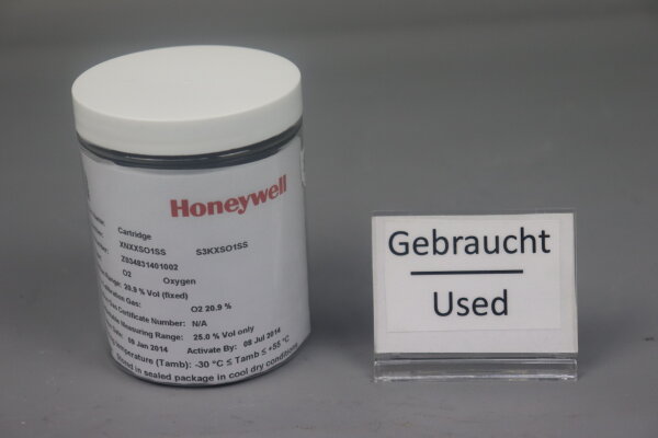 Honeywell S3KXSO1SS Oxygen O2 Sensor 0-25% Vol Activated by 08Jul2014 Rev.3 Used