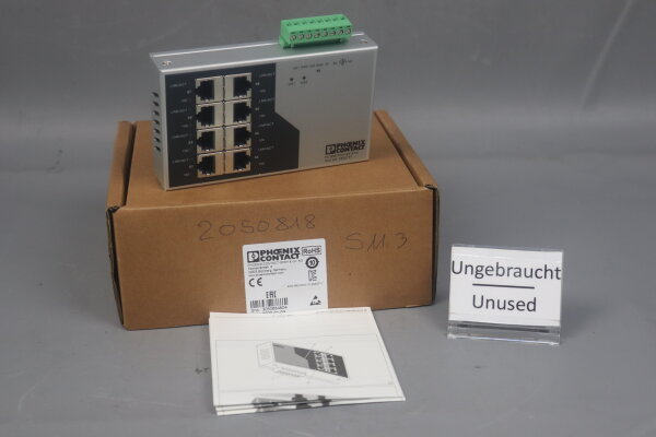 Phoenix Contact FL Switch SF 8TX Industrial Ethernet Switch 2832771 Unused OVP