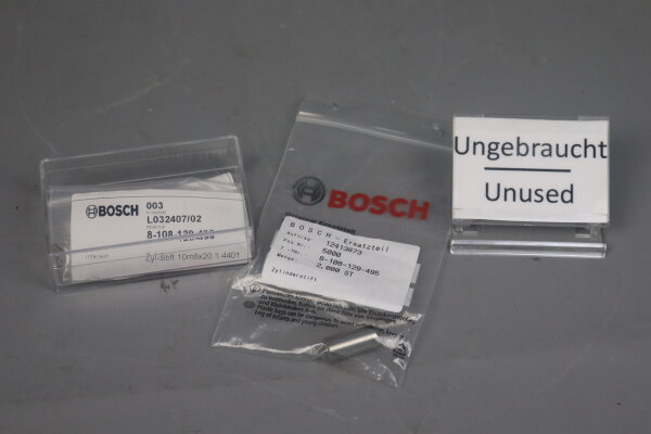 Bosch 8-108-129-495 3x Cylinder pin10m6x20 1.4401 Unused OVP