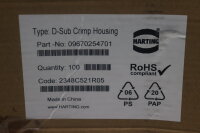 Harting 09670155601 D-Sub Crimp Housing 100 Pcs Unused OVP