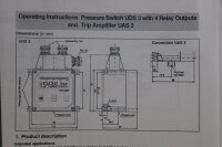 Barksdale UDS3V3/600bar/4-20mA Elektronischer Druckschalter 0423-127 Unused OVP
