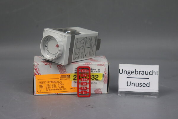 Saia-Burgess KOE511E0MVD5N00 Zeitrelais 230 VAC 50Hz 5A 0643 Unused OVP