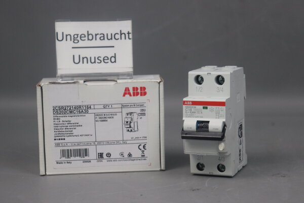 ABB 2CSR272140R1164 FI/LS-Schalter DS202CMC16A30 Unused OVP