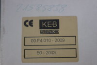 KEB 00.F4.010-2009 Operator Panel 50-2003 Unused OVP