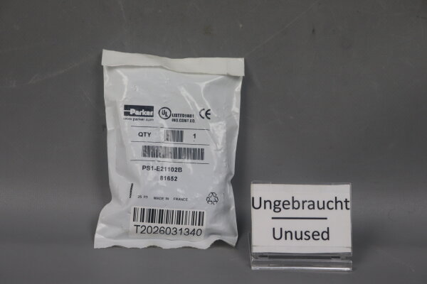 Parker PS1-E21102B Pneumatisches Magnetventil 81652 1,2W 24V DC Unused OVP