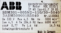 ABB SDM301-005N2-110/30-5040 Asynchron Servomotor 1.4 kW...