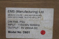 EMS POWER DIN RIAL PSU D601 unused OVP
