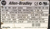 Allen Bradley MPL-B310P-SJ22AA Servomotor 0,77kW 5000rpm Unused
