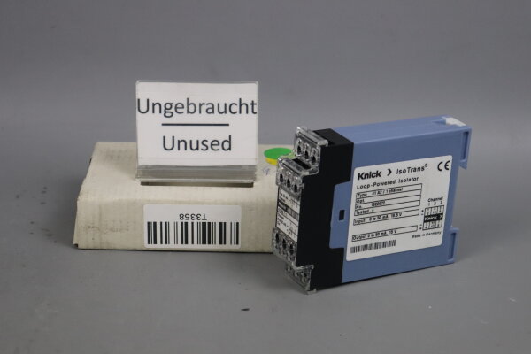 Knick ISO Trans 41 A2/1 Channel Loop-Powered Isolator 1622972 unused OVP