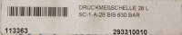 Serv-Clip SC1-A-28 Druckme&szlig;schelle 28L 293310010 Unused