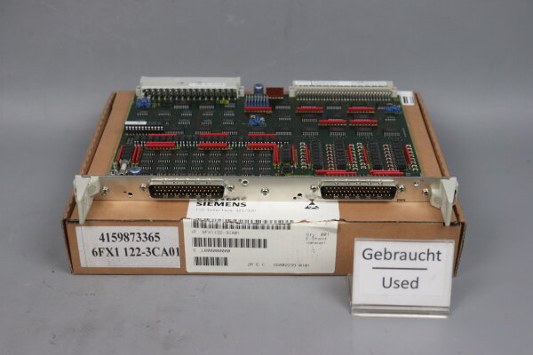 Siemens 6FX1122-3CA01 E: C  I/0 Interface 321/320 used OVP