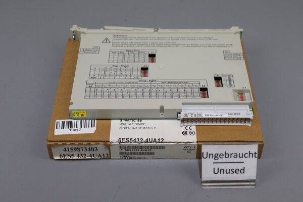 Siemens Simatic S5 6ES5 432-4UA12 Digitaleingabe unused OVP