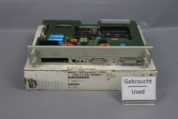 Siemens Sinec 6GK1143-0AB01 E-Stand (Version): 34 used OVP