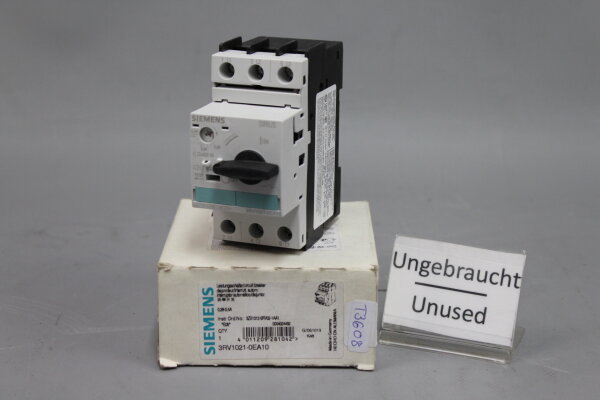 Siemens SIRIUS 3RV1021-0EA10 E-Stand:05 0,26-0,4A Leistungsschalter unused OVP