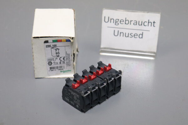 Telemecanique Schneider Electric 5x ZBE-102 Kontaktzblock 240V 3A unused OVP