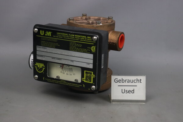 Universal Flow Monitors LL-BBMSB70L M-6L-253V.858-A1NR-ZSC-22D 021000678 used