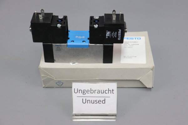 Festo MN1H-5/3E-D-1-C 159683 Magnetventil 3-10 bar + 2x MSN1G-24Vl Unused OVP