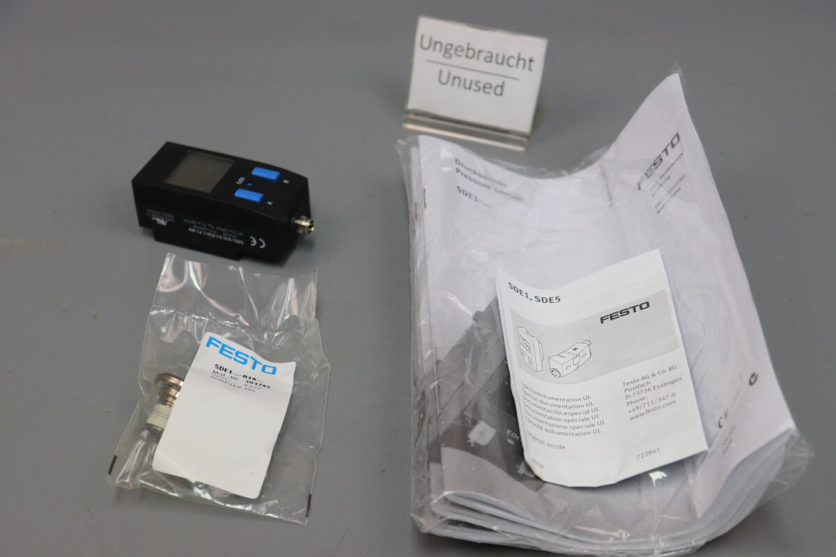 Festo SDE1-D10-G2-R14-C-P1-M8 192028 Drucksensor 10bar 15-30VDC + SDE,  134,45 €