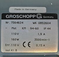 Groschopp Getriebemotor KM 94-60 WK 0852604