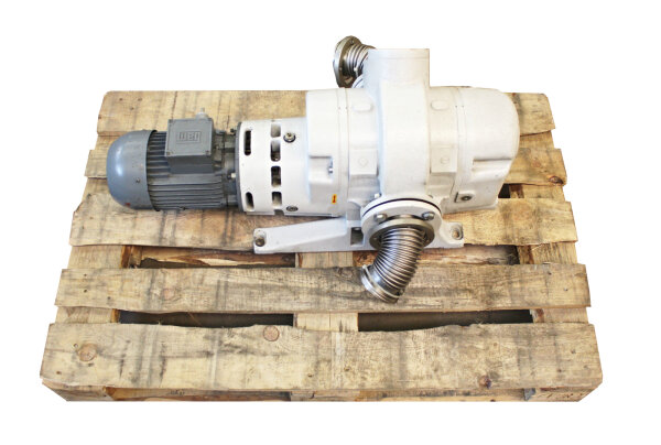 Leybold Ruvac WAU 501 500014 Vakuumpumpe + L&ouml;wen WA 90L2 Motor 2,6 kW used