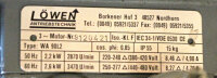 Leybold Ruvac WAU 501 500014 Vakuumpumpe + L&ouml;wen WA 90L2 Motor 2,6 kW used