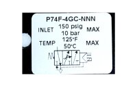 NORGREN  Ventil  Type: P74F-4GC-PFA   Ventil Code 13J  24VDC