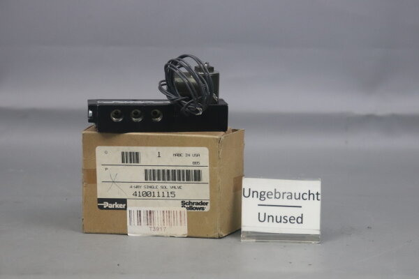 Parker 410011115 Single Sol Valve 41000-8115 Magnetventil Unused OVP