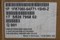 Siemens 1FK7060-5AF71-1SH0-Z Servomotor mit Bremse unused