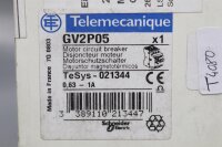 Telemecanique GV2P05 Motorschutzschalter 0.63-1A 021344...