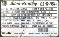 Allen Bradley MPL-B430P-MJ72AA 2,2kW Servomotor used