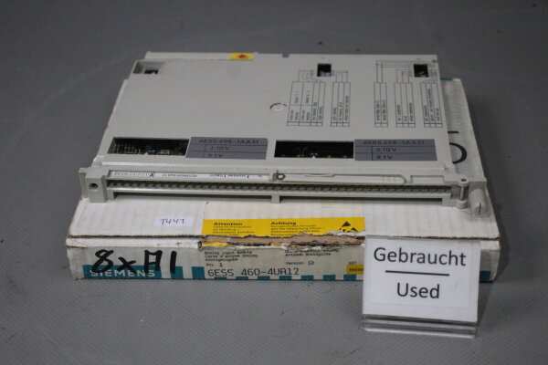 Siemens Simatic S5 6ES5 460-4UA12 E-Stand:1 Analogeingabe Used