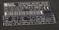 Rexroth Indramat MAC112D-1-ED-1-B/130-A-1/-I00625 Permanent Magnet Motor used