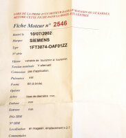 Siemens 1FT3074-0AF01ZZ Servomotor used
