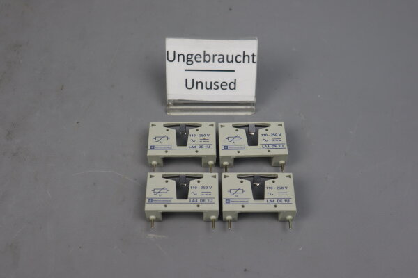 4x Telemecanique LA4 DE1U Beschaltungsmodul 110-250V unused