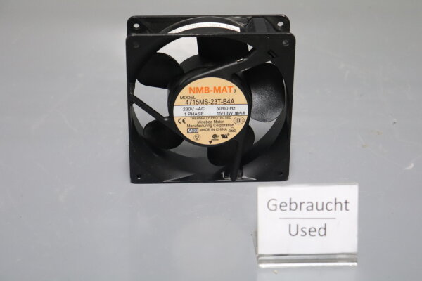 NMB-MAT 4715MS-23T-B4A 230V AC 50/60Hz 15/13W L&uuml;fter Used