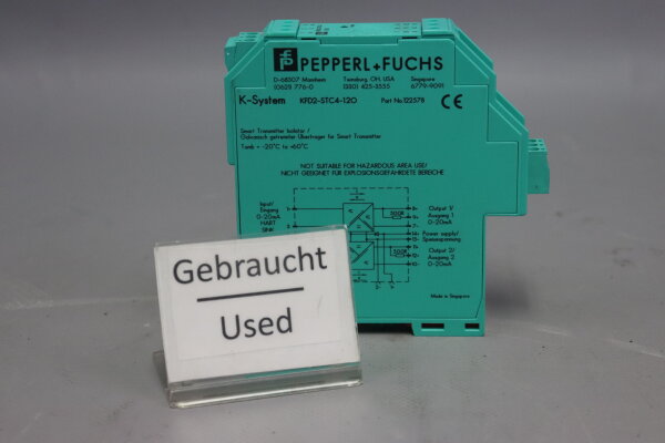 Pepperl+Fuchs K-System Transmitterspeiseger&auml;t KFD2-STC4-1.2O 122578 Used