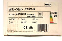 Wilo Star E15/1-5 Heizungspumpe Umw&auml;lzpumpe 130 mm 230 Volt 4118731