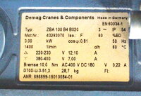 Demag ZBA 100 B4 B020 3~Getriebemotor mit Bremse +...