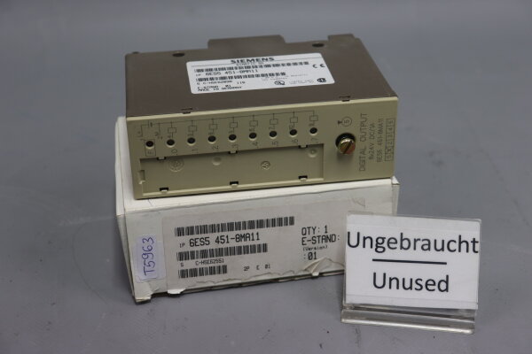 Siemens Simatic S5 6ES5 451-8MA11 E-Stand:01 Digital Output Module Unused OVP