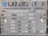 Lafert 3842503783-871 3~IEC 34-1 Elektromotoren 0,18kW Used