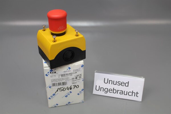 Eaton/Moeller M22-PV/KC11/IY Not-Aus-Schalter 216525 Unused OVP