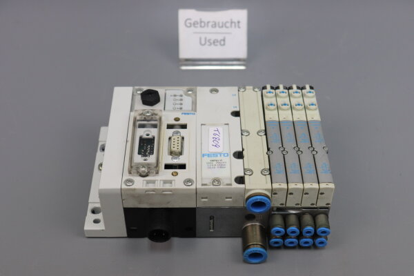 Festo VMPA1-VI Ventilinsel VMPA1-FB-EMS-8, CPX-FB13, CPX-GE-EV-S, MPA1-FB-EPL-G Used