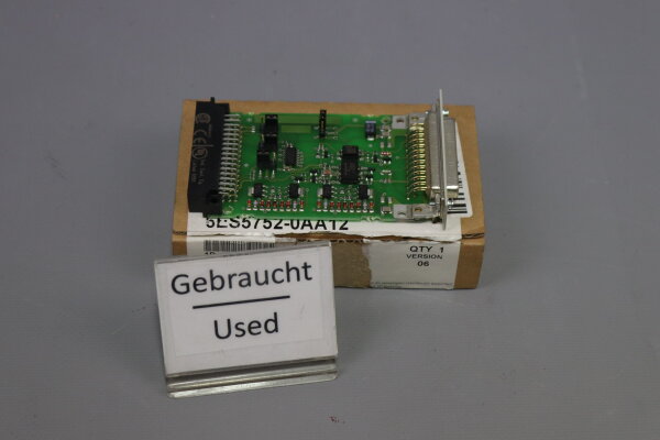 Siemens Simatic 5S 6ES5752-0AA12 Version 06 Schnittstellenmodul used